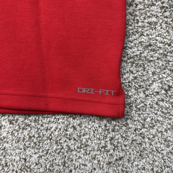 Nike Sweater Men's Small Red Black Quarter Zip Pullover FJ9549-060 Football New - Picture 11 of 14